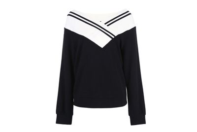2017春装新品含兔毛宽松撞色设计长款针织衫女